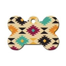 Aztec Multi-color Large Bone ID Tag
