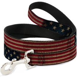 Buckle-Down Vintage US Flag Pet Leash