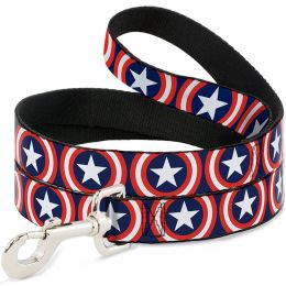 Buckle-Down Captain America Shield Navy Pet Leash