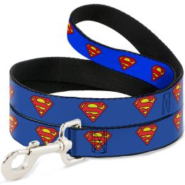 Buckle-Down Superman Shield Blue Pet Leash