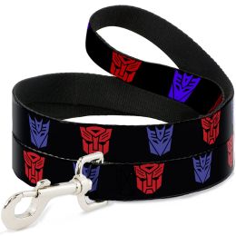 Buckle-Down Transformers Autobot/Decepticon Logos Pet Leash