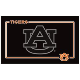 Auburn Tigers Black Pet Bowl Mat