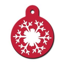 Snowflake Circle ID Tag