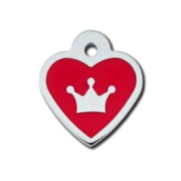 Small Epoxy Filled Heart ID Tag