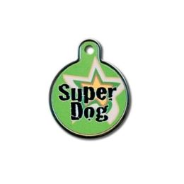 Super Dog Circle ID Tag