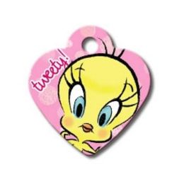 Tweety Small Heart ID Tag