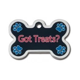Got Treats? Large Bone w/ Raised Edge ID Tag