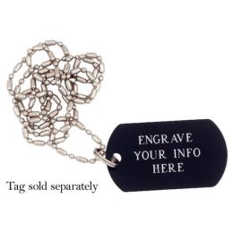 Military ID Tag Chain Necklace