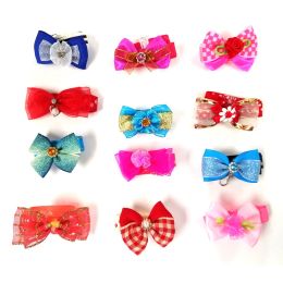 Ribbon Bow Collar (assorted colors), 12-pack
