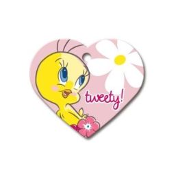 Tweety Large Heart ID Tag
