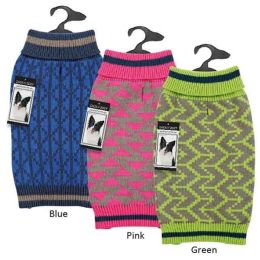 Zack & Zoey Elements Geometric Sweater (Option One: Small, Option 2: Green)