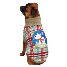 Zack & Zoey Winter Lights Joy Pet Sweater (Option One: Large)