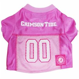 Alabama Crimson Tide Pink Dog Jersey (Size: Small)
