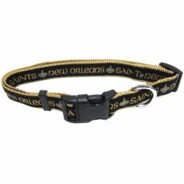 New Orleans Saints Pet Collar by Pets First (Size: Small)