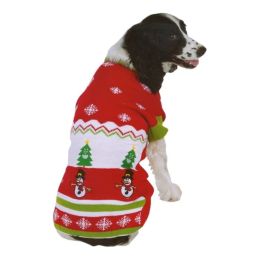 Ugly Sweater Party Holiday Pattern Pet Sweater (Option One: Large)
