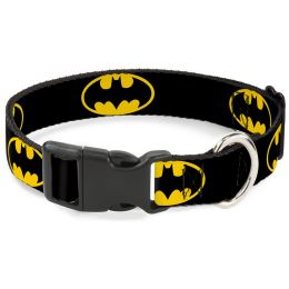 Buckle-Down Batman Shield Yellow Pet Collar (Option One: Small)