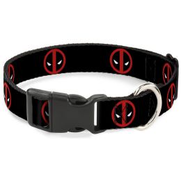 Buckle-Down Deadpool Logo Pet Collar (Option One: Small)