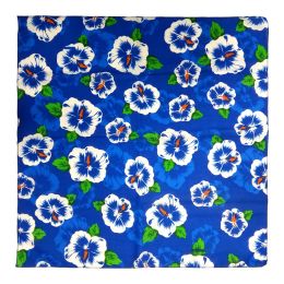 Everyday Bandanna (Option One: Blue Hibiscus)