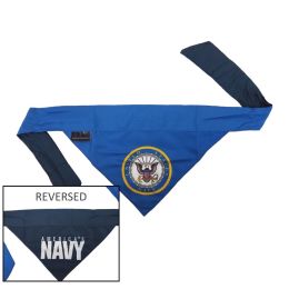 US Navy Pet Reversible Bandana (Option One: Medium)