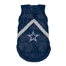 Dallas Cowboys Pet Puffer Vest (Size: XL)