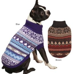 East Side Collection Ski Lodge Pet Sweater (Option One: S/M, Option 2: Blue)