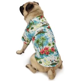 Casual Canine Hawaiian Breeze Camp Pet Shirt (Option One: Medium)
