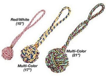 Monkey's Fist Knot Rope Toy (Option One: 15 in)