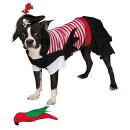 Pirate Tails Pet Costume (Option One: XS)