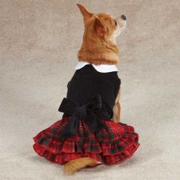 Yuletide Tartan Dog Dress (Option One: Small)