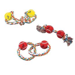 Rope & Tennis Ball Toys (Option One: Bone (13"))