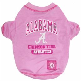 Alabama Pink Dog Tee Shirt (Size: Large)