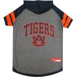 Auburn Tigers Pet Hoodie T (Size: Large)