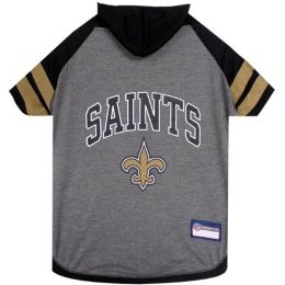 New Orleans Saints Pet Hoodie T (Size: Large)