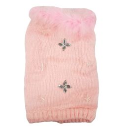 Bijou Sweaters with Feathered Collars (Option One: Medium, Option 2: Candy Pink)
