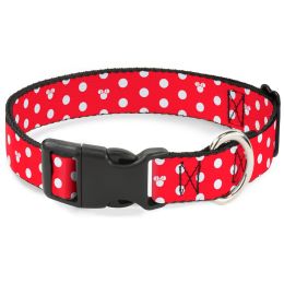 Buckle-Down Minnie Mouse Polka Dot Pet Collar (Option One: Medium)