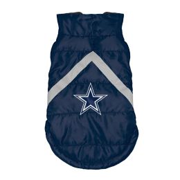 Dallas Cowboys Pet Puffer Vest (Size: XS)