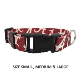 Alabama Crimson Tide Pet Nylon Collar (Size: Medium)