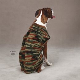 Printed Fleece Dog Vest With Ripstop Chest (Option One: Small)