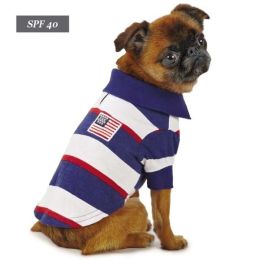 Zack & Zoey Patriotic Pooch SPF 40 Polo (Option One: Small)