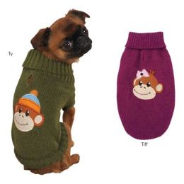 Monkey Business Dog Sweater (Option One: XXS, Option 2: Ty)
