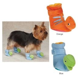 Dino Dog Slippers (Option One: Small, Option 2: Orange)