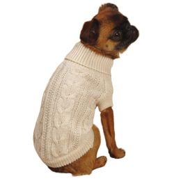 East Side Collection Lurex Cable Knit Pet Sweater (Option One: XL)