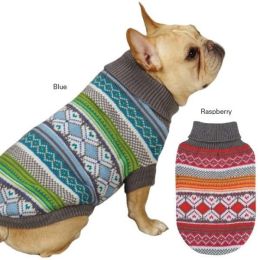 East Side Collection Northern Lights Pet Sweater (Option One: Medium, Option 2: Raspberry)