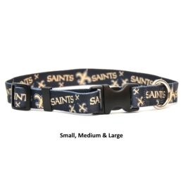 New Orleans Saints Nylon Collar (Size: Large)
